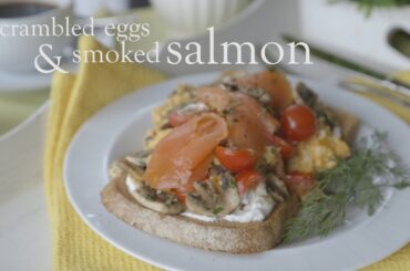 Slimming World scrambled eggs and smoked salmon - FREE