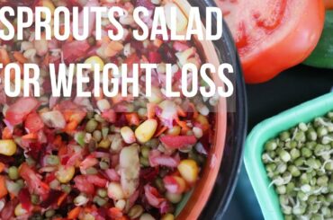 Sprouts Salad(స్ప్రౌట్స్ సలాడ్) Salad Recipe For Weight Loss In Telugu/Weight Loss Recipes In Telugu