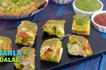 Cheese Masala Toast Sandwich, Mumbai Roadside Recipe by Tarla Dalal