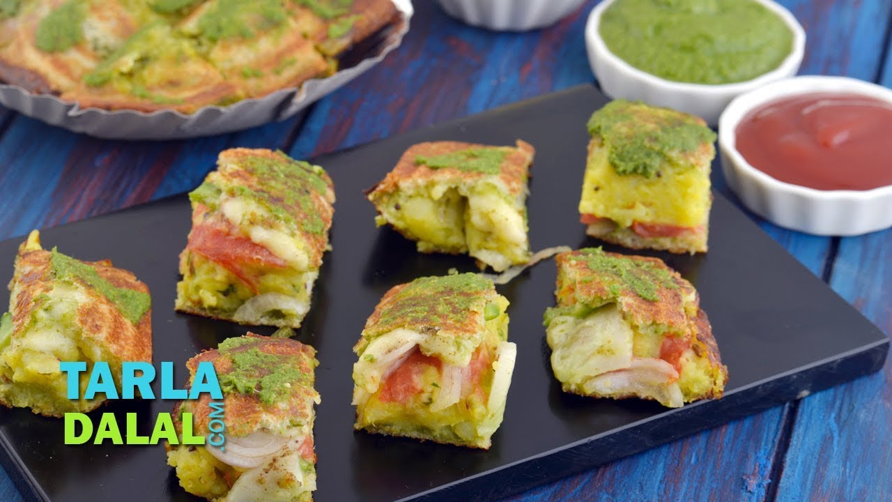 Cheese Masala Toast Sandwich, Mumbai Roadside Recipe by Tarla Dalal Cheese Masala Toast Sandwich, Mumbai Roadside Recipe by Tarla Dalal