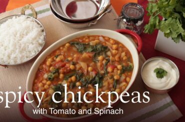 Slimming World Syn Free spicy chickpeas with tomato and spinach - FREE