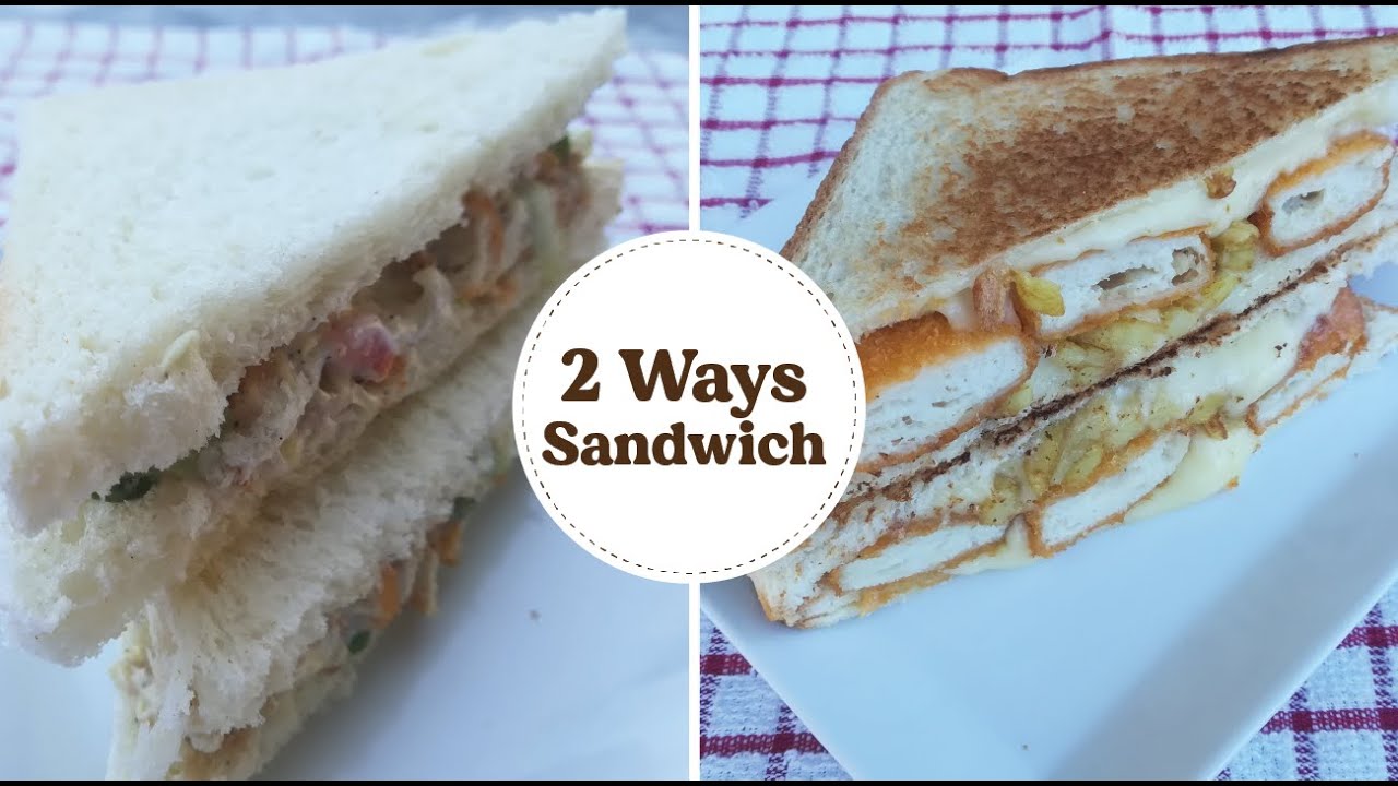 2 Ways Sandwich Recipe/Veggies and Mayo Sandwich/ Nuggets and Fries Sandwich| By Kiran's Food Cabin 2 Ways Sandwich Recipe/Veggies and Mayo Sandwich/ Nuggets and Fries Sandwich| By Kiran's Food Cabin