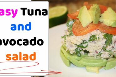 Quick and easy tuna avocado salad | Stress Free Mommies