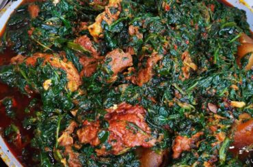How to Make Efo Riro | Nigerian Vegetable Soup | Onyi Sunshine Emy