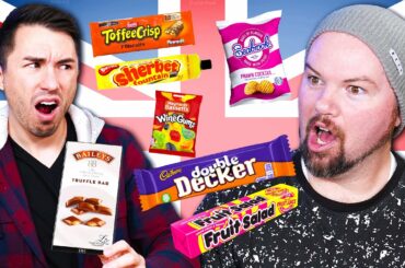 Americans Try Weird British Snacks for the First Time!