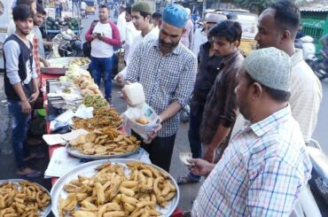 Amazing Street Food in Hyderabad,  Evening Snacks رمضان الموسم شات بندر   KIKTV Street Food