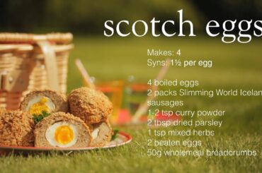 Slimming World home-made Scotch eggs recipe - 1½ Syns each