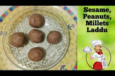 HEALTHY LADDU | Protein, Calcium & Iron-rich Laddu | Sesame Peanuts Millet ladoo #RFoodInn
