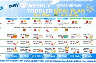 Simple, easy and healthy Toddler Meals Plan Winter incl. toddler meal recipes