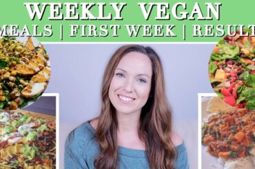 VEGAN / PLANT BASED WEEKLY MEALS | RECIPES | PRODUCT REVIEWS AND WEIGHT LOSS RESULTS: Series Week 1
