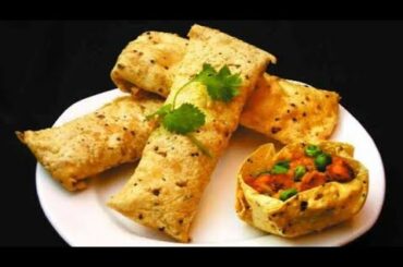 Snacks recipe | Papad roll recipe | Indian Snacks recipe | healthy Snacks recipe | Papad spring roll