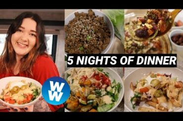 5 NIGHTS OF DINNERS WW ( WEIGHT WATCHERS)