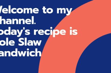 How to make Cole slaw Sandwich at Home