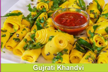 Khandvi Gujrati Snack Easy Tasty & Healthy Recipe in Urdu Hindi - RKK