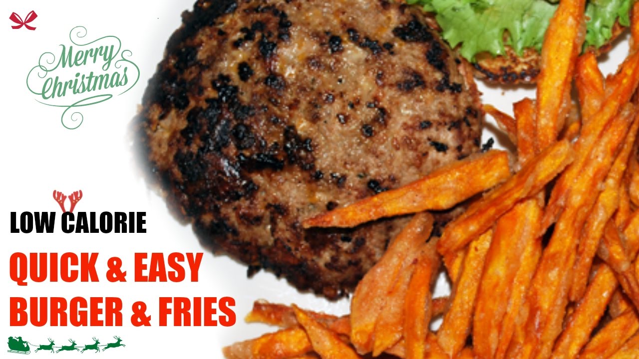 LOW CALORIE RECIPES How To Make Hamburgers And Sweet Potato Fries CHEF BOYAR BADDEST LOW CALORIE RECIPES How To Make Hamburgers And Sweet Potato Fries CHEF BOYAR BADDEST