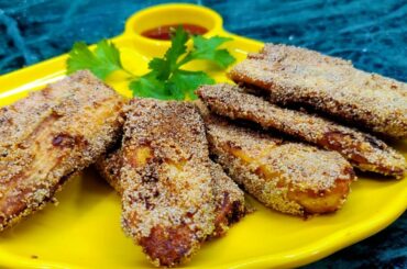 Raw Banana fry Recipe || Banana snacks || Banana Fritters || Mister Bagga Kitchen