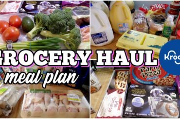 Kroger Grocery Haul & Meal Plan