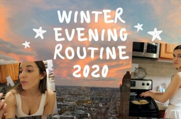Winter Evening Routine 2020 | Grocery Haul, Healthy Dinner, & Cozy Vibes