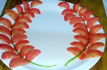 Salad plate Decoration ideas | Simple and easy salad decoration | vegetable plate decoration|Carrot