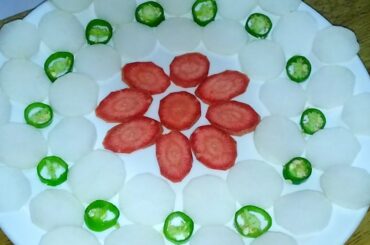 Salad plate Decoration ideas | Simple and easy salad decoration | vegetable plate decoration|Carrot