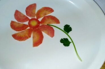 Salad plate Decoration ideas | Simple and easy salad decoration | vegetable plate decoration|Carrot