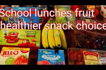 healthier choices Prep foods for my kids school & work for the week