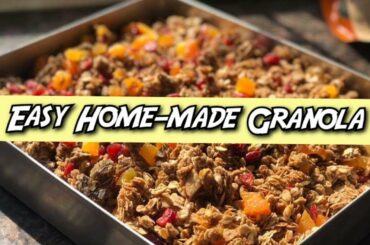 Homemade Granola Recipe | Healthy Breakfast Ideas | Make Granola at home | Rasoisaga