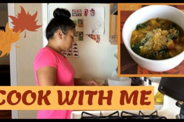 COOK WITH ME | HEALTHY FALL CROCK POT RECIPE | CHICKPEA & BUTTERNUT SQUASH | Pinay USA | Bianca Figz