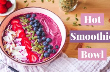Hot Smoothie Bowl for fall/winter || Vegan Breakfast recipe | Easy and healthy cooking