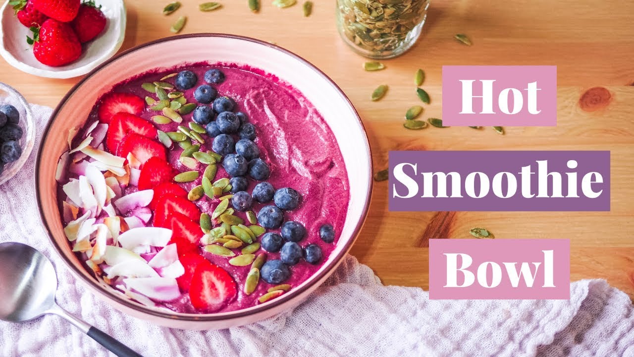 Hot Smoothie Bowl for fall/winter || Vegan Breakfast recipe | Easy and healthy cooking Hot Smoothie Bowl for fall/winter || Vegan Breakfast recipe | Easy and healthy cooking