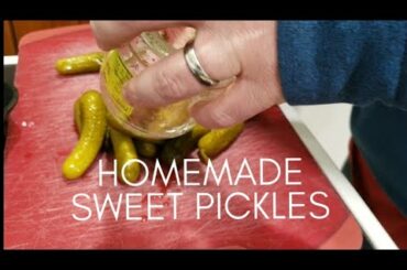 MAKING EASY LOW CARB SWEET PICKLES GREAT SNACK