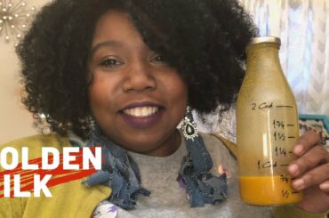 GOLDEN MILK RECIPE | VEGAN NON-DAIRY VERSION TURMERIC & GINGER HEALTHY RECIPE