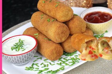 Cheese Bread Fingers recipe | Cheesy fingers | Party ideas | CookwithMalaika