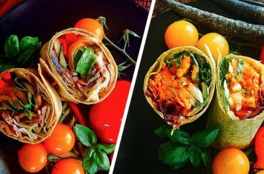 vegan lunch ideas for work / Mushroom Wrap Recipe / Kumara Wrap Recipe