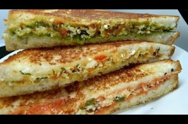 Paneer Sandwich/ Sandwich Recipe/3 Flavour Paneer Sandwich Recipe