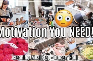 *NEW* CLEAN WITH ME 2020 + HOMEMAKING TIPS :: CLEANING MOTIVATION, MEAL PREP + HEALTHY GROCERY HAUL