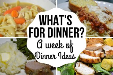 What's for Dinner I Supper Ideas I What we had for dinner this week I Menu Planning I Dinner Ideas