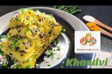 Khandvi Recipe In Tamil | How To Make Khandvi | Gujarati Recipe With English Subtitles
