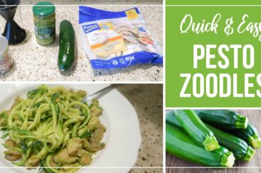 Quick & Easy Pesto Zoodles | How to Make Zucchini Noodles | Healthy Recipes 2020