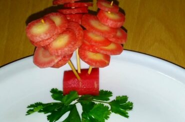 Salad plate Decoration ideas | Simple and easy salad decoration | vegetable plate decoration|Carrot
