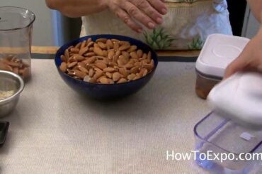 Raw Foods Healthy Snack  - Raw Blanched Almonds Recipe