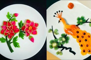 5 Creative Food Art Ideas | Simple Salad Decoration