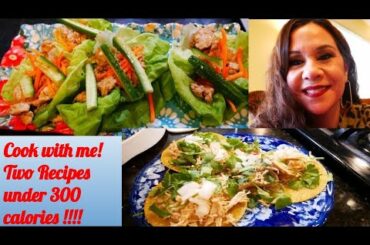 Low calorie recipes! Under 300 calories! Street tacos! Turkey lettuce wraps !