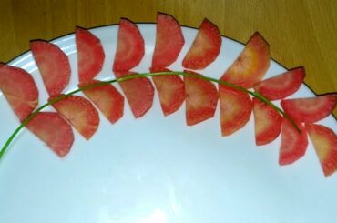 Salad plate Decoration ideas | Simple and easy salad decoration | vegetable plate decoration|Carrot