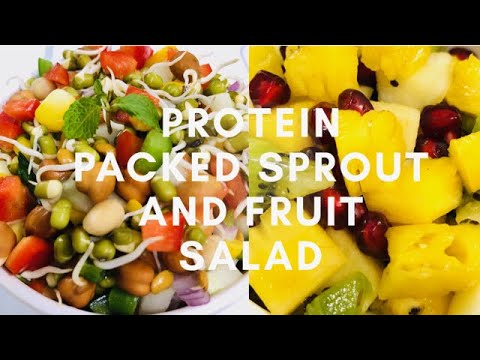 Healthy Protein Sprouts And Fruits Salad #proteinsalad #fruitsalad #sproutsalad Healthy Protein Sprouts And Fruits Salad #proteinsalad #fruitsalad #sproutsalad