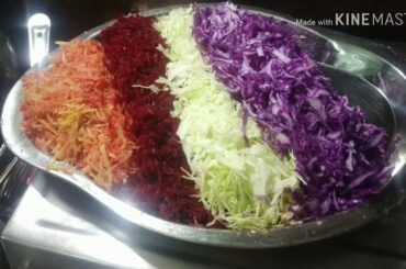 Kuch suscribers ke naam// health salad recipe// spicy kitchen vlogs