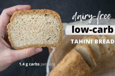 Low-carb TAHINI BREAD | Dairy-free recipe