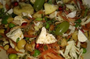 HEALTHY HIGH PROTEIN SALAD  स्वास्थ्यवर्धक प्रोटीनयुक्त सलाद quick and easy home-made recipe