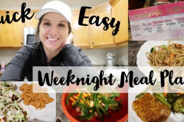 Weeknight Meal Plan// Quick and Easy Dinner Ideas// Toddler Approved Meals// Cook with Me