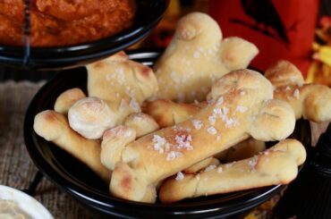 How to Make Bone Breadsticks | Halloween Snack Recipe